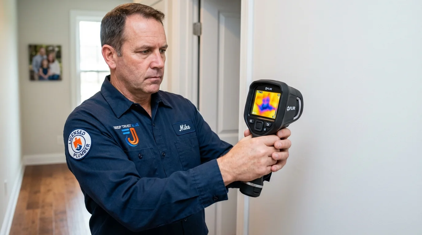 Thermal imaging leak detection by Johns Plumbing LLC in Wichita Falls